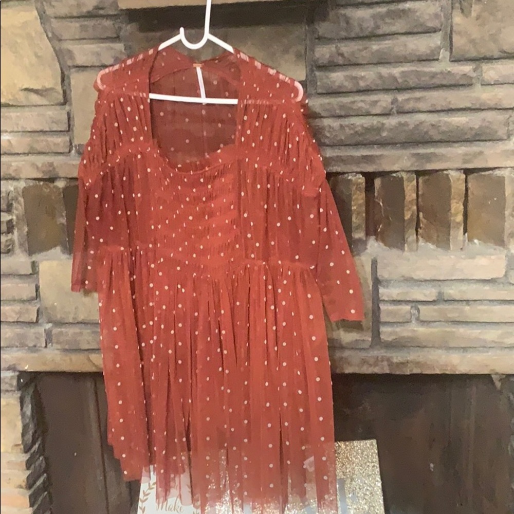 Free People polka dot top
